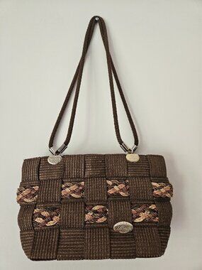 Creazioni Alma Vintage Woven Basketweave Design Handbag